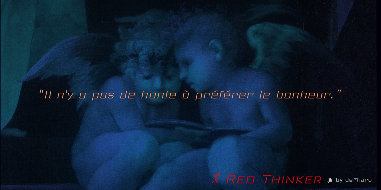 Ejemplo de fuente Red Thinker #6